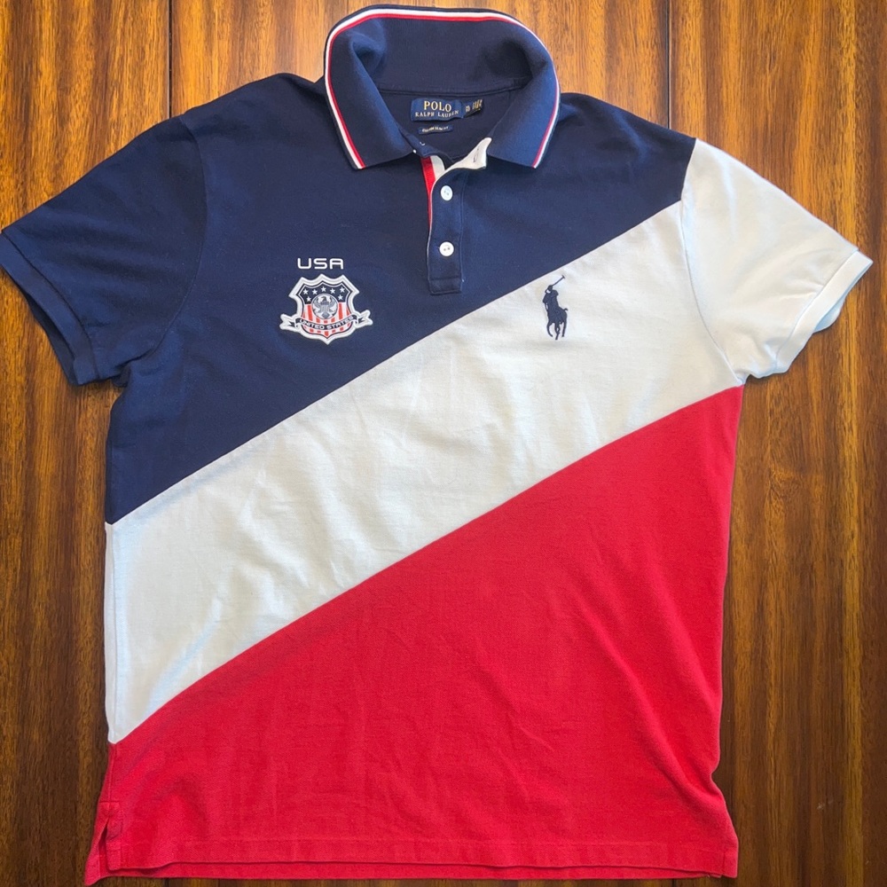 Polo Ralph Lauren Custom Slim Fit USA Country Pony Crest Size XL